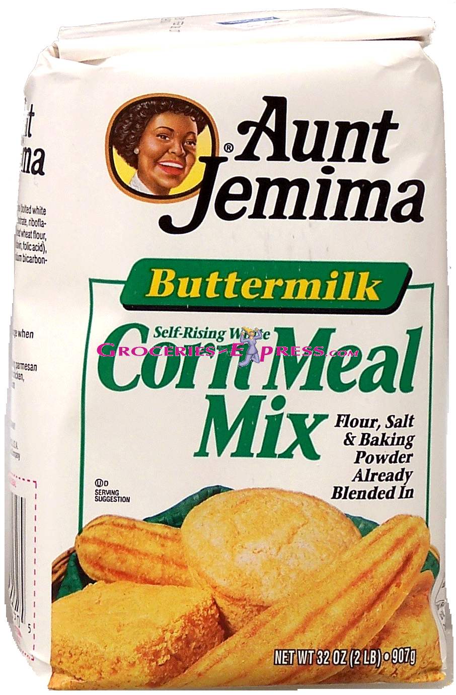 Aunt Jemima  buttermilk corm meal mix, flour, salt & baking powder already blended in Full-Size Picture